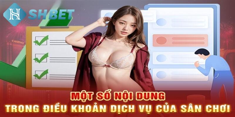 Nội dung điều khoản dịch vụ tại trang cược